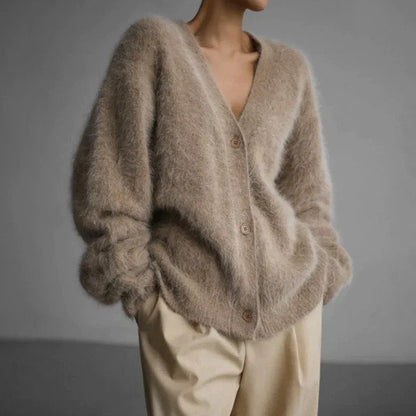 Winter Warme Strickjacke Damen | Kuscheliger Langarm Cardigan für kalte Tage