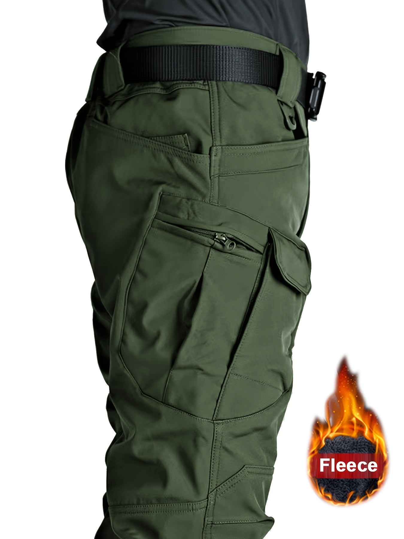 Janik | Herren Thermo-Cargohose mit Fleecefutter und Mehreren Taschen