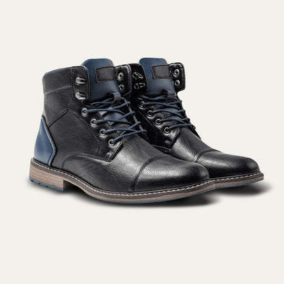 Herren Vintage Lederstiefeletten | Robuste Alltagsschuhe aus Echtleder