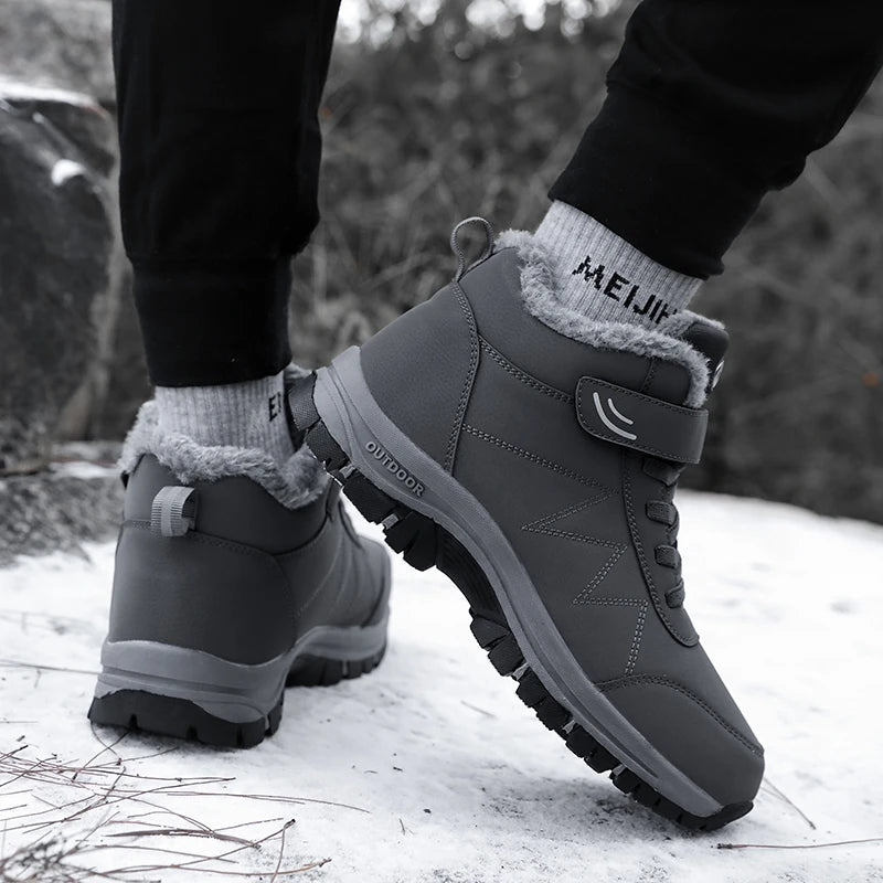 Herren Winterboots mit Profilsohle – Warm, Robust & Rutschfest für Kalte Tage
