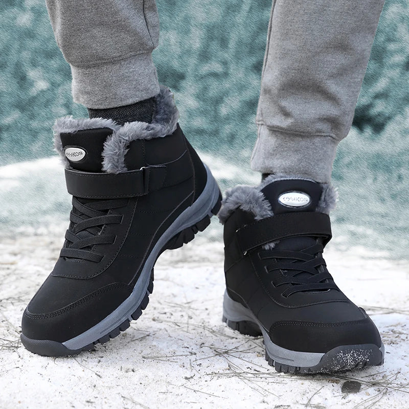 Herren Winterboots mit Profilsohle – Warm, Robust & Rutschfest für Kalte Tage