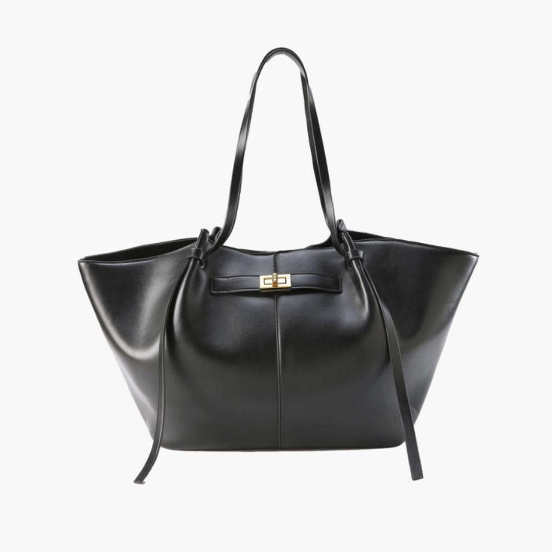 Damen Umhängetasche mit Drehverschluss – Geräumige Handtasche für Alltag, Arbeit und Stadt