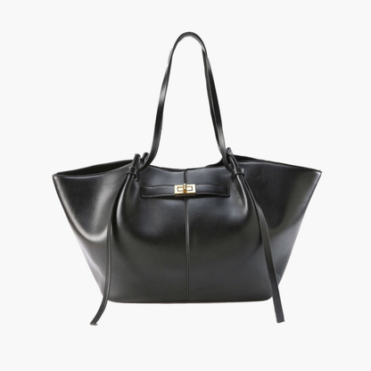 Damen Umhängetasche mit Drehverschluss – Geräumige Handtasche für Alltag, Arbeit und Stadt