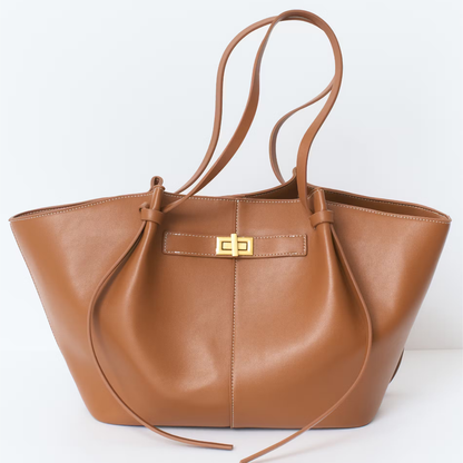 Damen Umhängetasche mit Drehverschluss – Geräumige Handtasche für Alltag, Arbeit und Stadt
