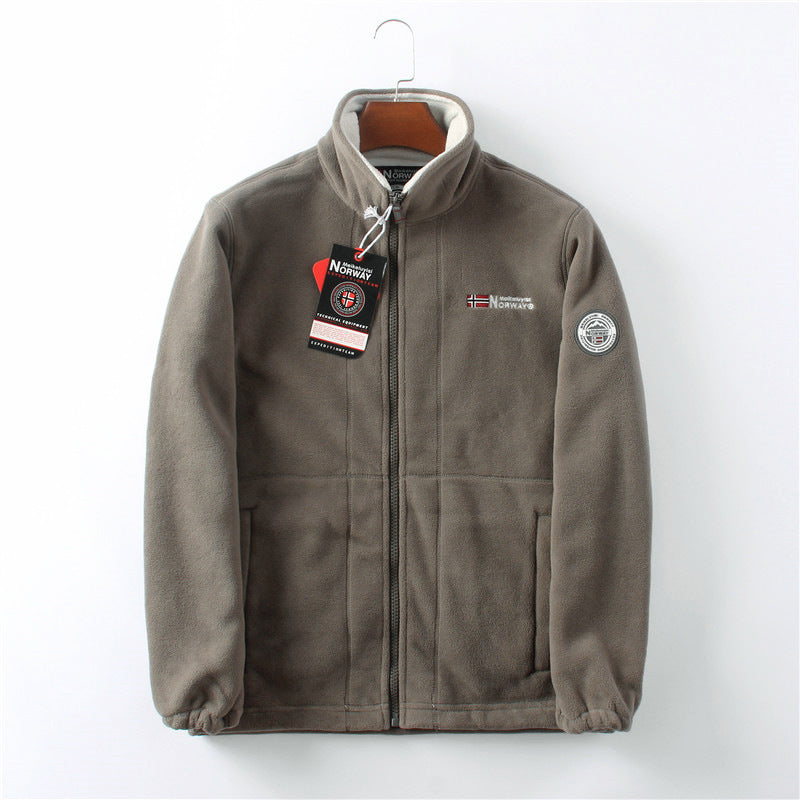 Milan | Herren Fleecejacke mit Reißverschluss & Stehkragen – Weich, Warm & Stilvoll für Kalte Tage