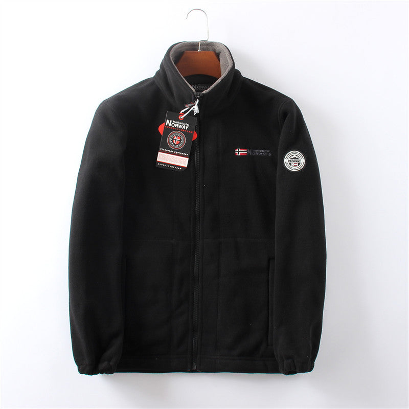 Milan | Herren Fleecejacke mit Reißverschluss & Stehkragen – Weich, Warm & Stilvoll für Kalte Tage