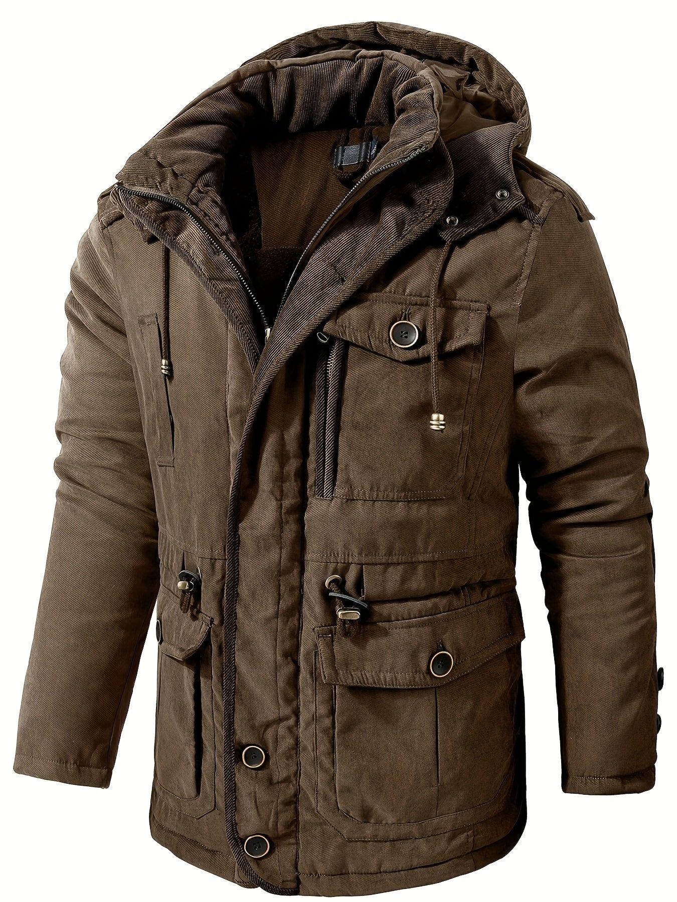 Nikolai | Herren Winterjacke mit Kapuze & Reißverschluss – Warm, Bequem & Stilvoll für Kalte Tage