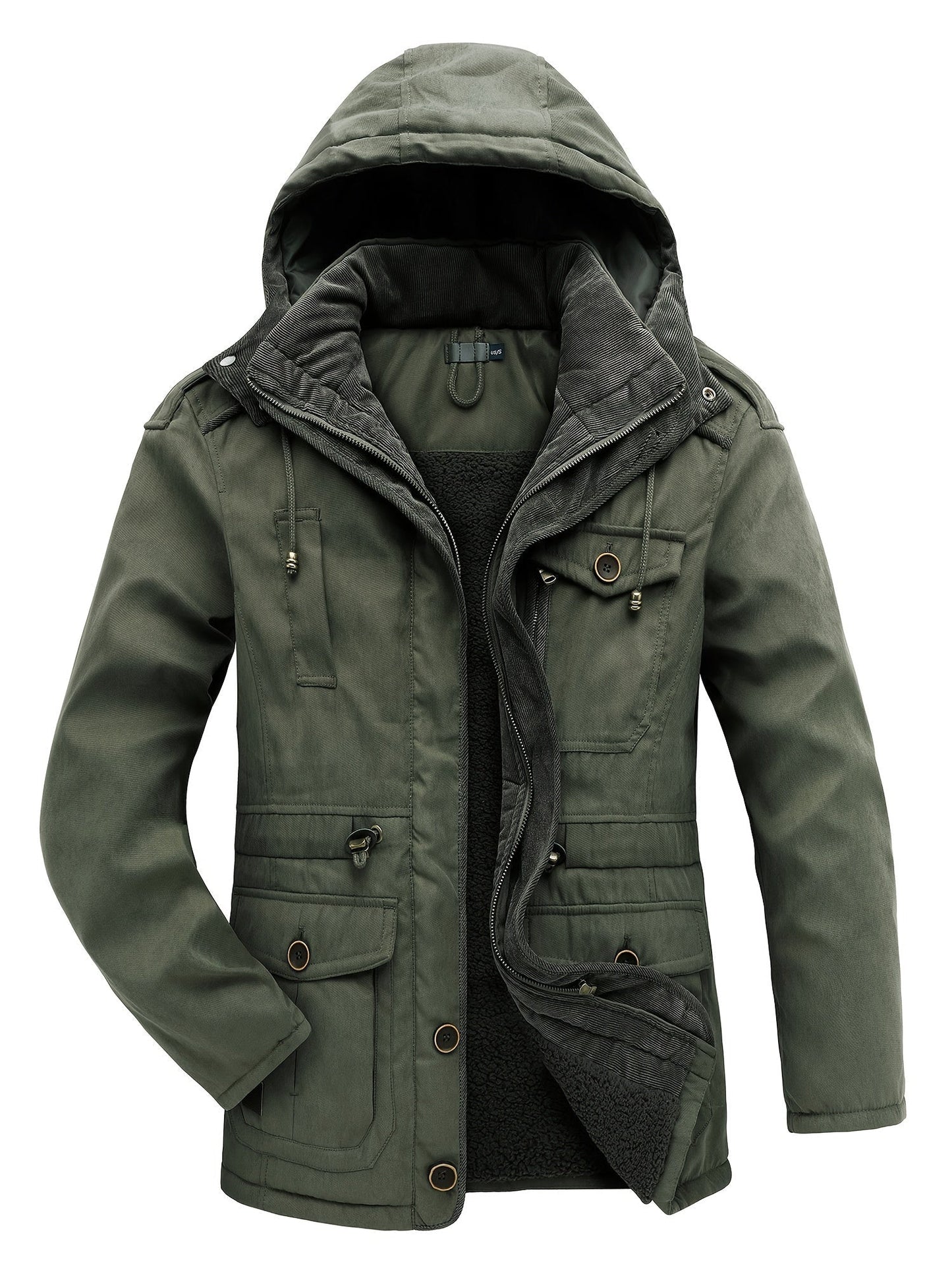 Nikolai | Herren Winterjacke mit Kapuze & Reißverschluss – Warm, Bequem & Stilvoll für Kalte Tage