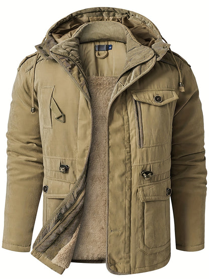 Nikolai | Herren Winterjacke mit Kapuze & Reißverschluss – Warm, Bequem & Stilvoll für Kalte Tage