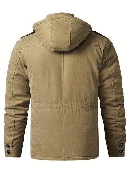 Nikolai | Herren Winterjacke mit Kapuze & Reißverschluss – Warm, Bequem & Stilvoll für Kalte Tage