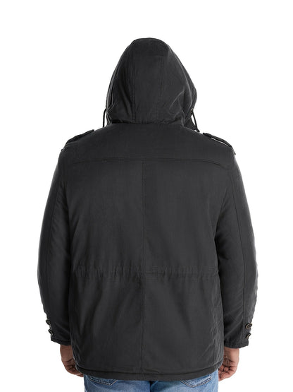 Nikolai | Herren Winterjacke mit Kapuze & Reißverschluss – Warm, Bequem & Stilvoll für Kalte Tage