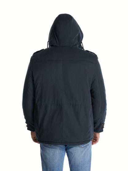 Nikolai | Herren Winterjacke mit Kapuze & Reißverschluss – Warm, Bequem & Stilvoll für Kalte Tage