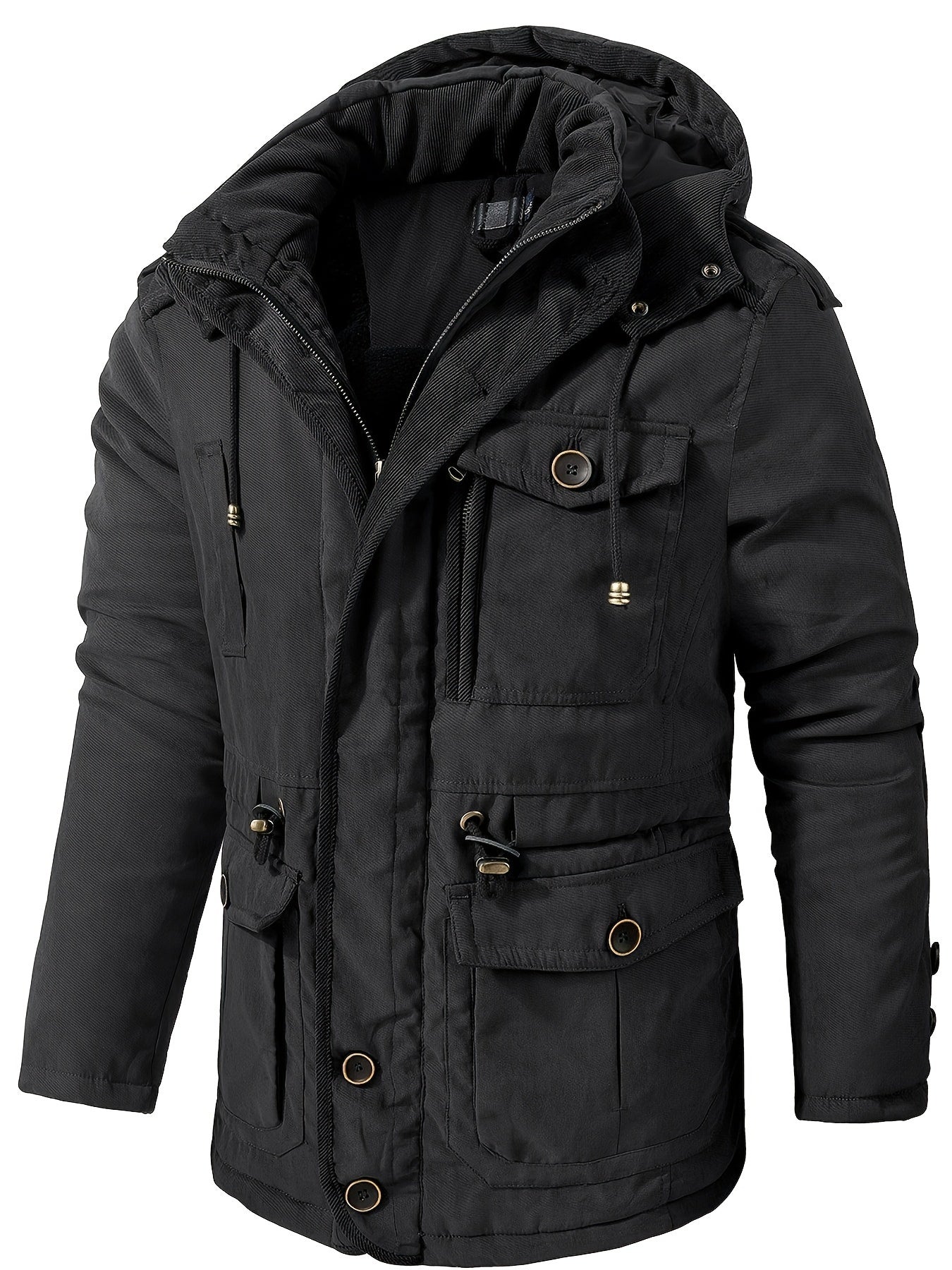Nikolai | Herren Winterjacke mit Kapuze & Reißverschluss – Warm, Bequem & Stilvoll für Kalte Tage