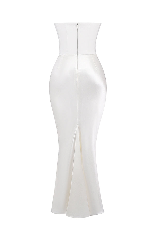 Elegantes Trägerloses Damen Maxikleid – Femininer Glamour & Zeitlose Eleganz