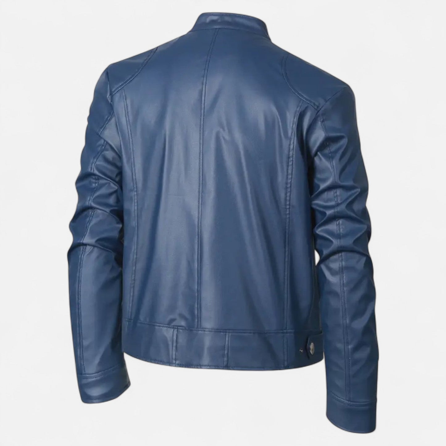 Robin | Herren Lederoptik Jacke mit Reißverschluss – Stilvolle Übergangsjacke im Biker-Design für Herbst & Winter