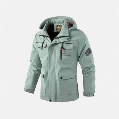 Tristan | Herren Hooded Windbreaker – Leichte Outdoor Jacke mit Kapuze für Alltag & Freizeit