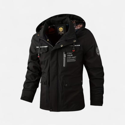 Tristan | Herren Hooded Windbreaker – Leichte Outdoor Jacke mit Kapuze für Alltag & Freizeit