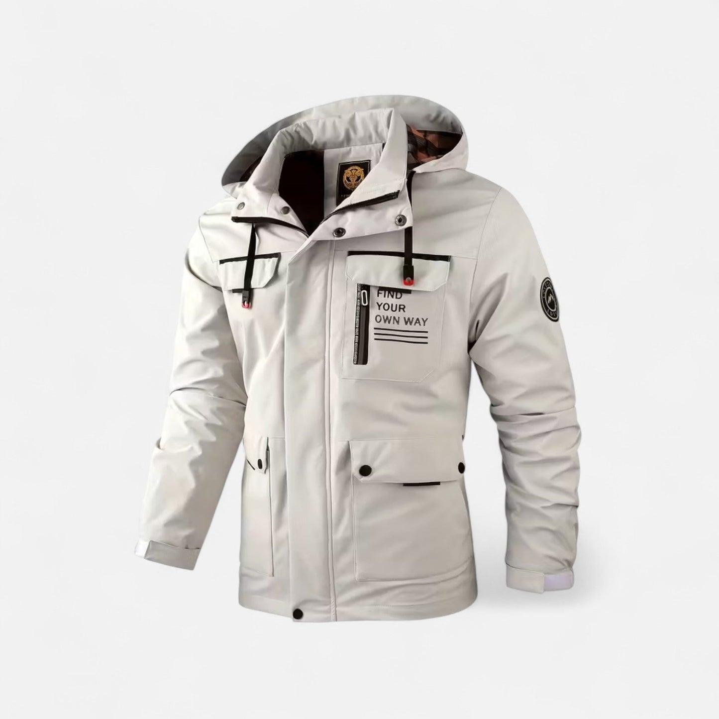 Tristan | Herren Hooded Windbreaker – Leichte Outdoor Jacke mit Kapuze für Alltag & Freizeit