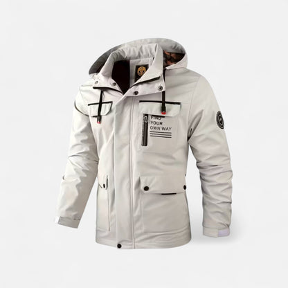 Tristan | Herren Hooded Windbreaker – Leichte Outdoor Jacke mit Kapuze für Alltag & Freizeit