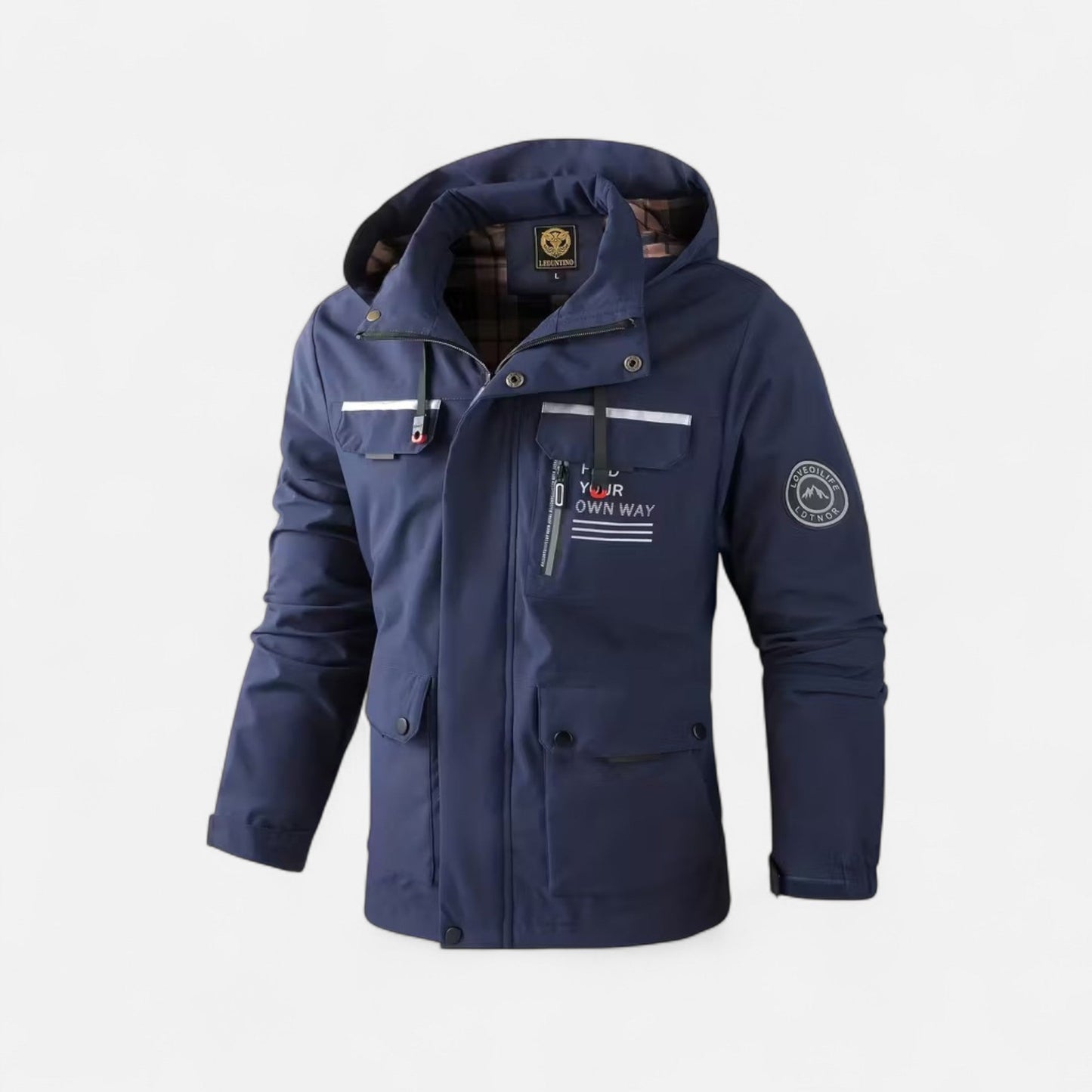 Tristan | Herren Hooded Windbreaker – Leichte Outdoor Jacke mit Kapuze für Alltag & Freizeit