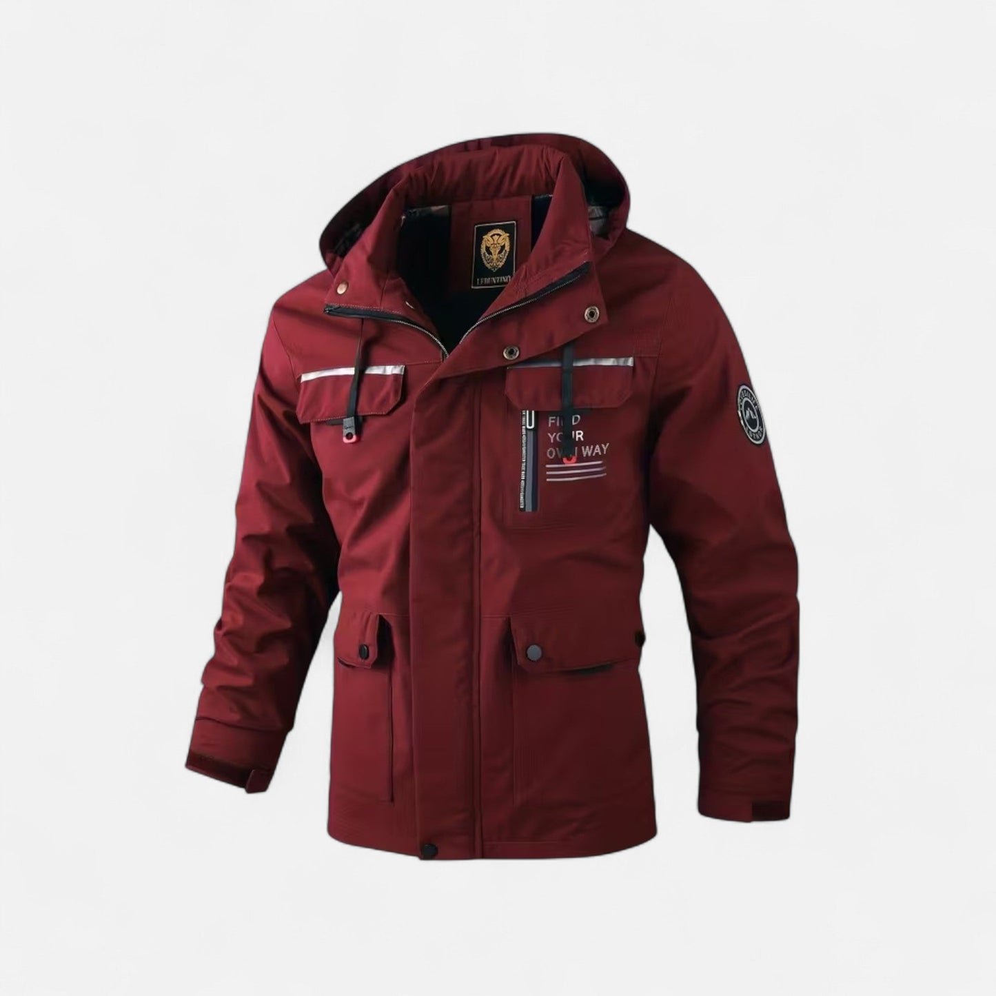 Tristan | Herren Hooded Windbreaker – Leichte Outdoor Jacke mit Kapuze für Alltag & Freizeit
