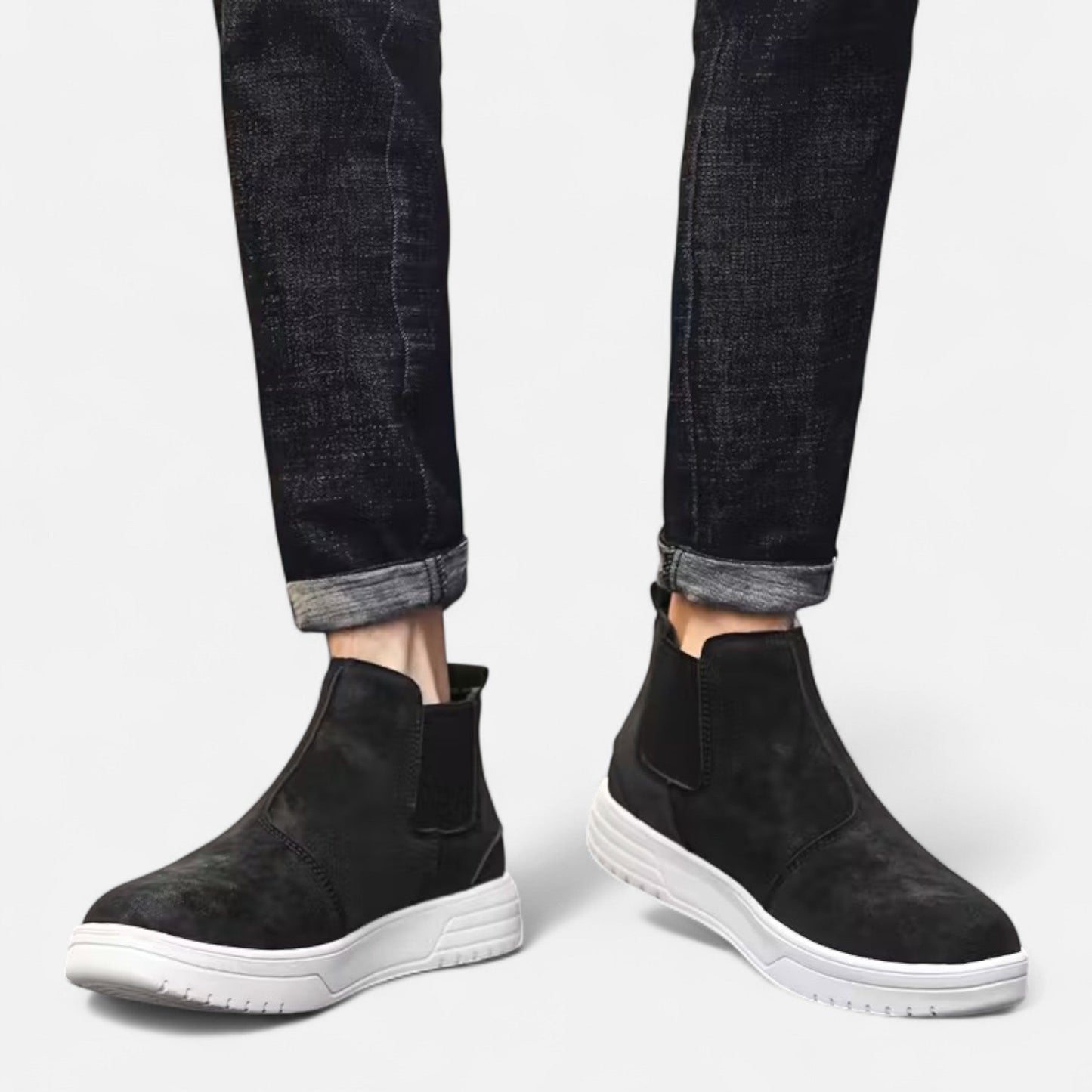 Samuel | Herren Chelsea Boots mit Elastikeinsatz – Stilvolle Knöchelstiefel im Vintage-Look für Alltag & Freizeit