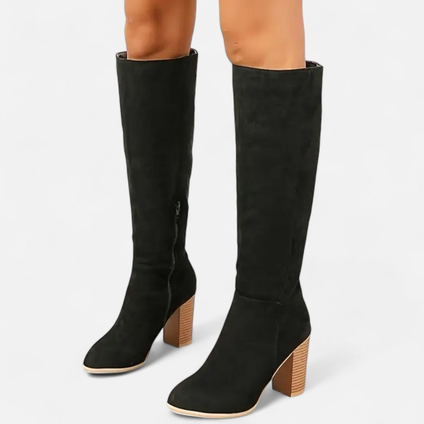Damen Langstiefel | Elegante Reitstiefel in Hellbraun