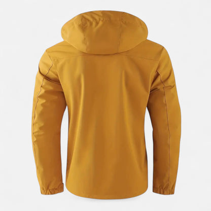 Rainer | Herren Winddichte Softshelljacke mit Kapuze – Leichte Übergangsjacke für Alltag, Outdoor & Freizeit