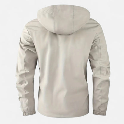 Rainer | Herren Winddichte Softshelljacke mit Kapuze – Leichte Übergangsjacke für Alltag, Outdoor & Freizeit