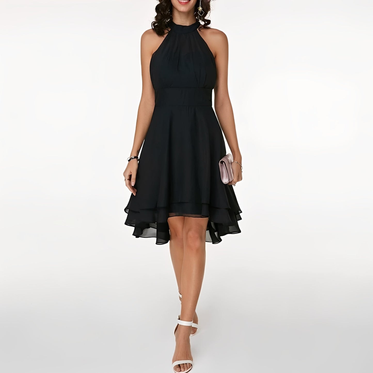 Damen Minikleid mit Neckholder – Elegantes Kleid für Feiern und besondere Anlässe