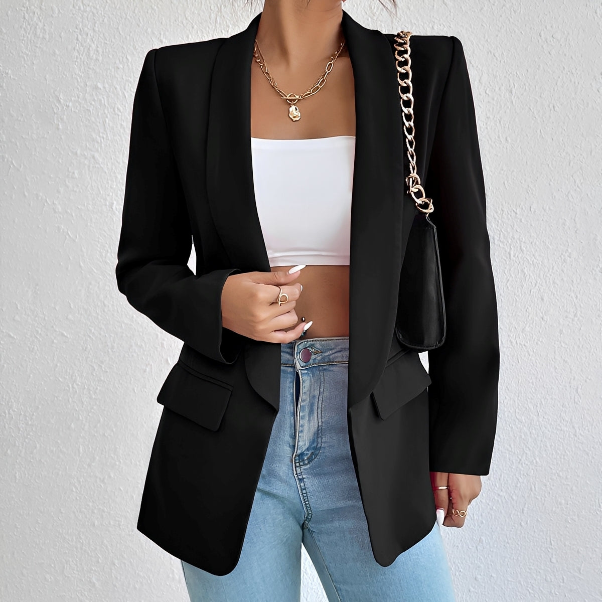 Damenblazer mit taillierter Passform – Eleganter Blazer für Büro, Alltag und stilvolle Kombinationen
