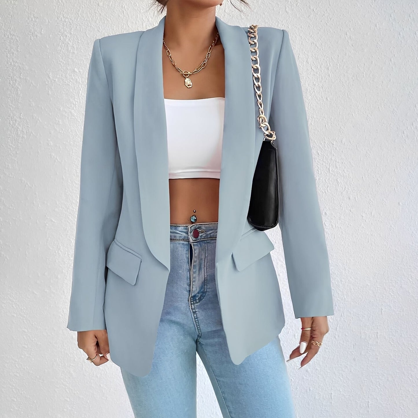 Damenblazer mit taillierter Passform – Eleganter Blazer für Büro, Alltag und stilvolle Kombinationen
