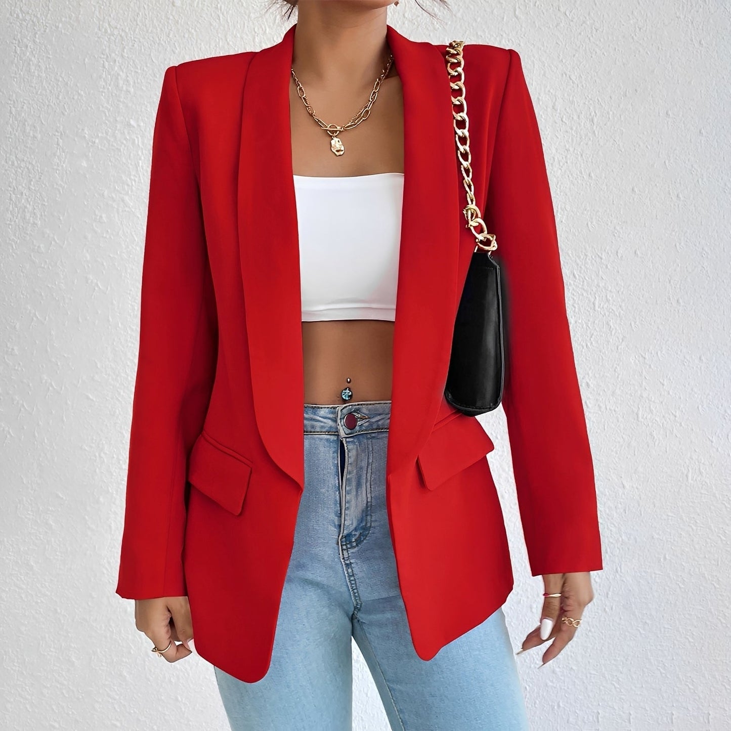 Damenblazer mit taillierter Passform – Eleganter Blazer für Büro, Alltag und stilvolle Kombinationen