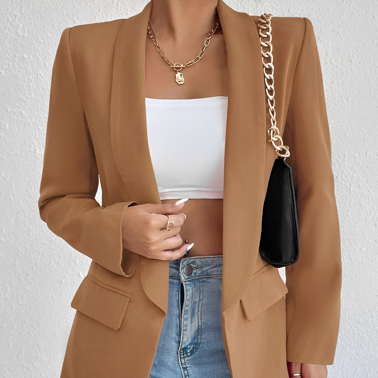 Damenblazer mit taillierter Passform – Eleganter Blazer für Büro, Alltag und stilvolle Kombinationen