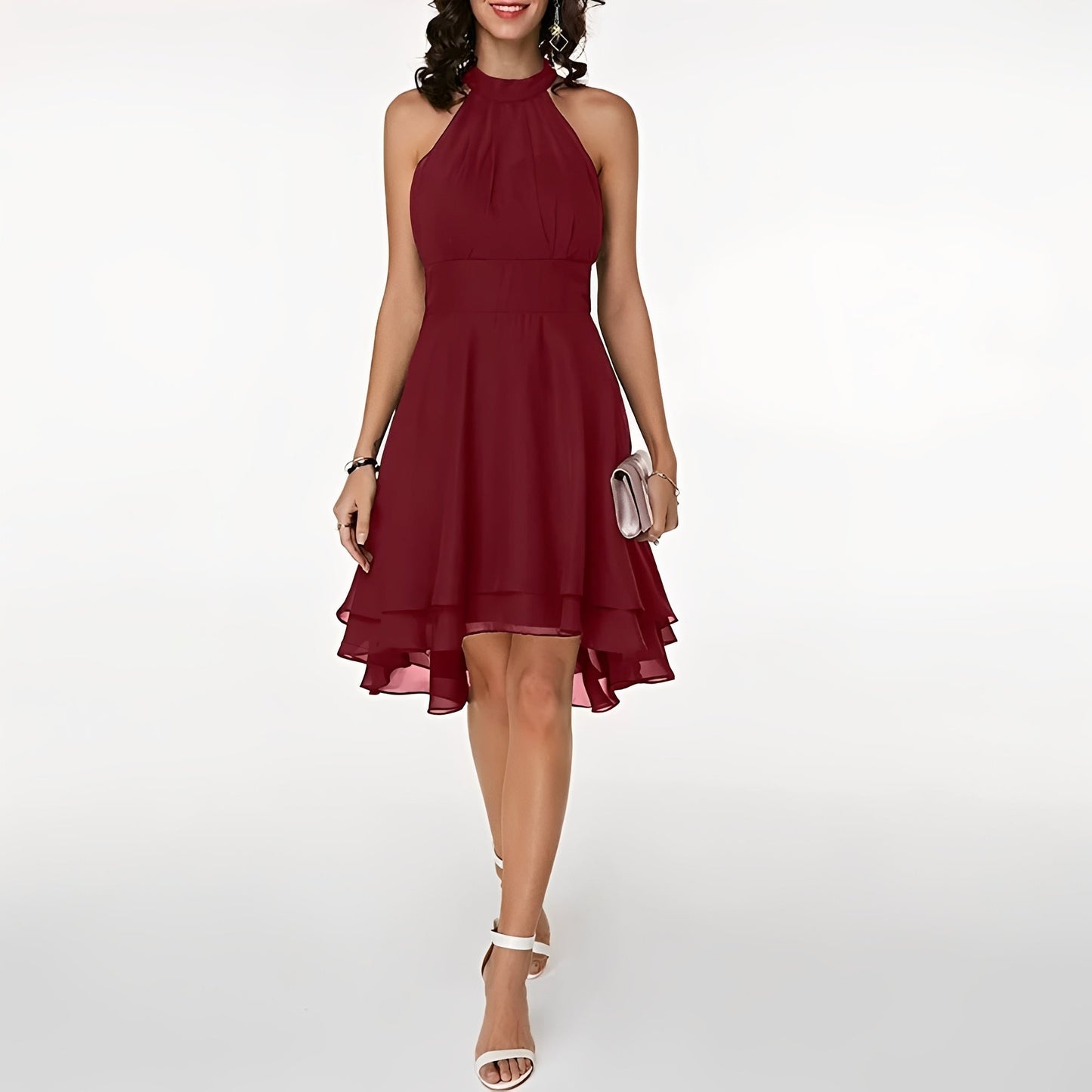 Damen Minikleid mit Neckholder – Elegantes Kleid für Feiern und besondere Anlässe