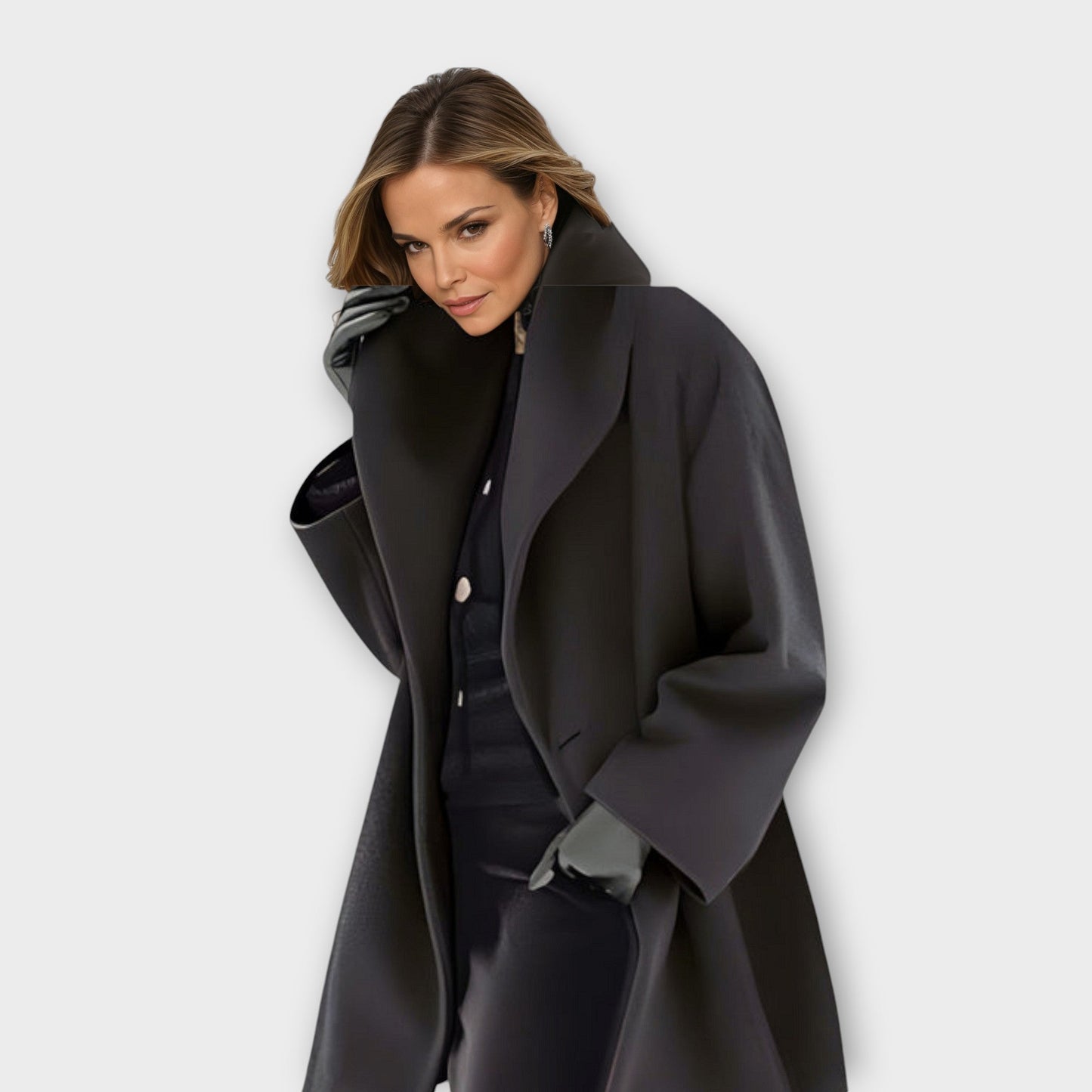 Oversize Damen Wollmantel | Eleganter weiter Schnitt für stilvolle Winterlooks