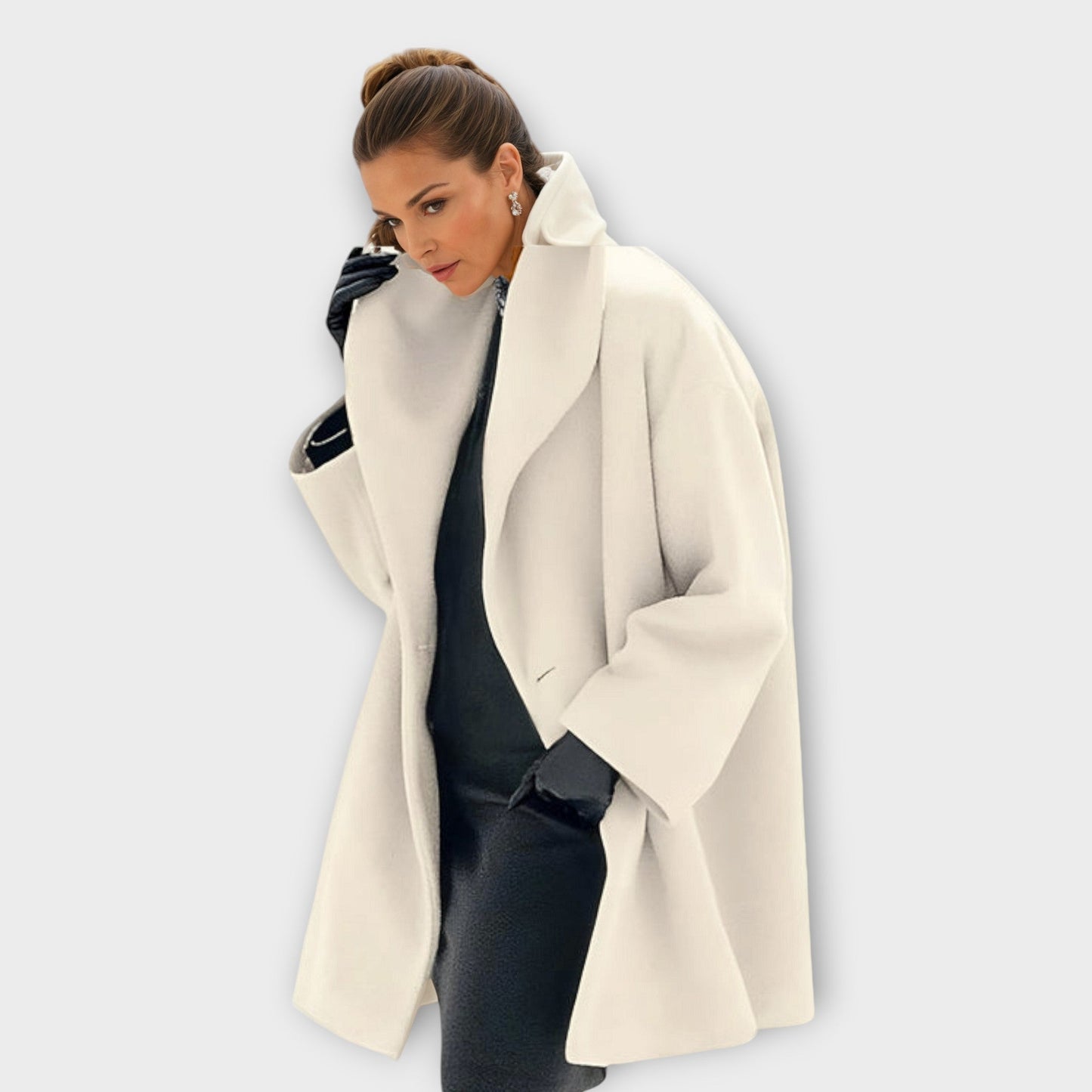Oversize Damen Wollmantel | Eleganter weiter Schnitt für stilvolle Winterlooks
