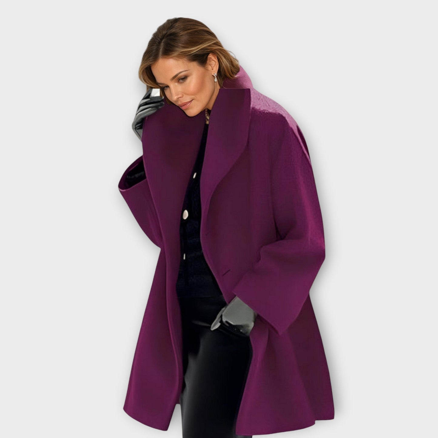 Oversize Damen Wollmantel | Eleganter weiter Schnitt für stilvolle Winterlooks