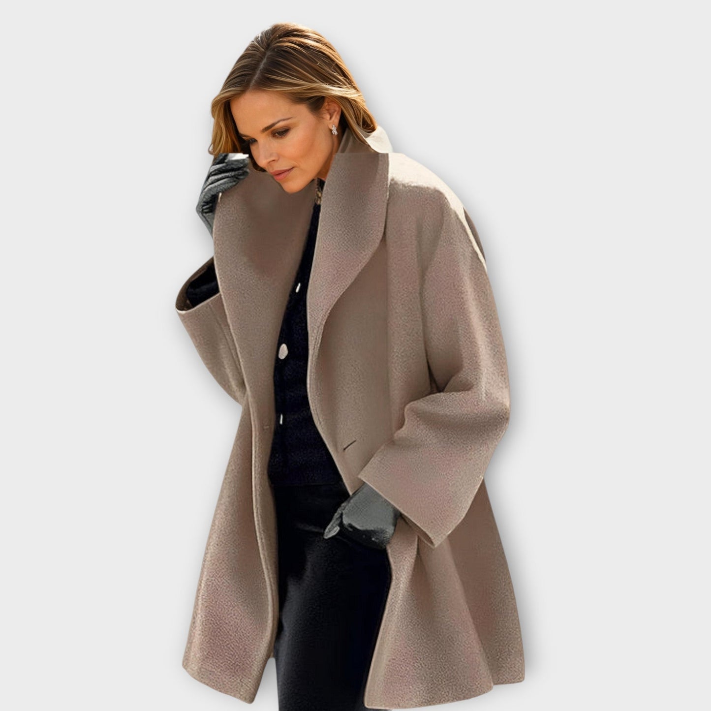 Oversize Damen Wollmantel | Eleganter weiter Schnitt für stilvolle Winterlooks