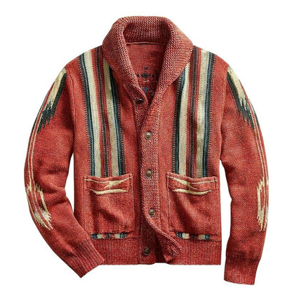 Vintage-Strickjacke für Herren | Rustikaler Stil & Warmer Komfort