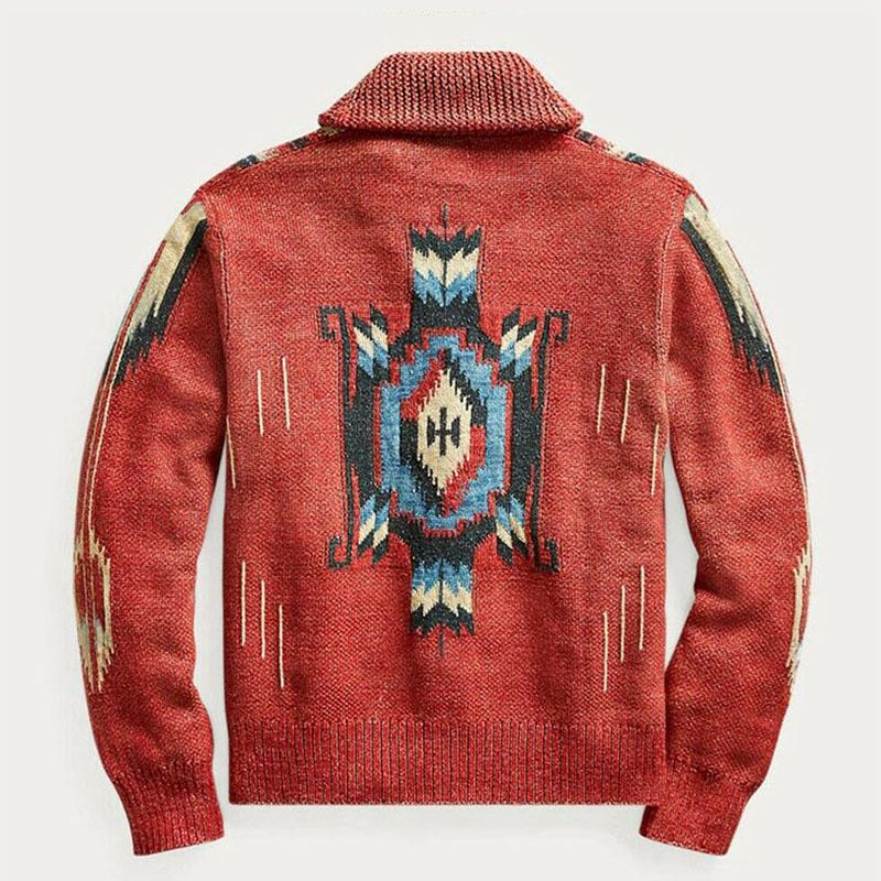 Vintage-Strickjacke für Herren | Rustikaler Stil & Warmer Komfort