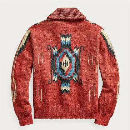 Vintage-Strickjacke für Herren | Rustikaler Stil & Warmer Komfort