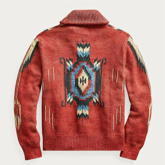 Vintage-Strickjacke für Herren | Rustikaler Stil & Warmer Komfort
