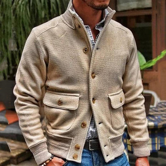Strukturierte Freizeitjacke Herren | Lässige Eleganz & Funktionalität