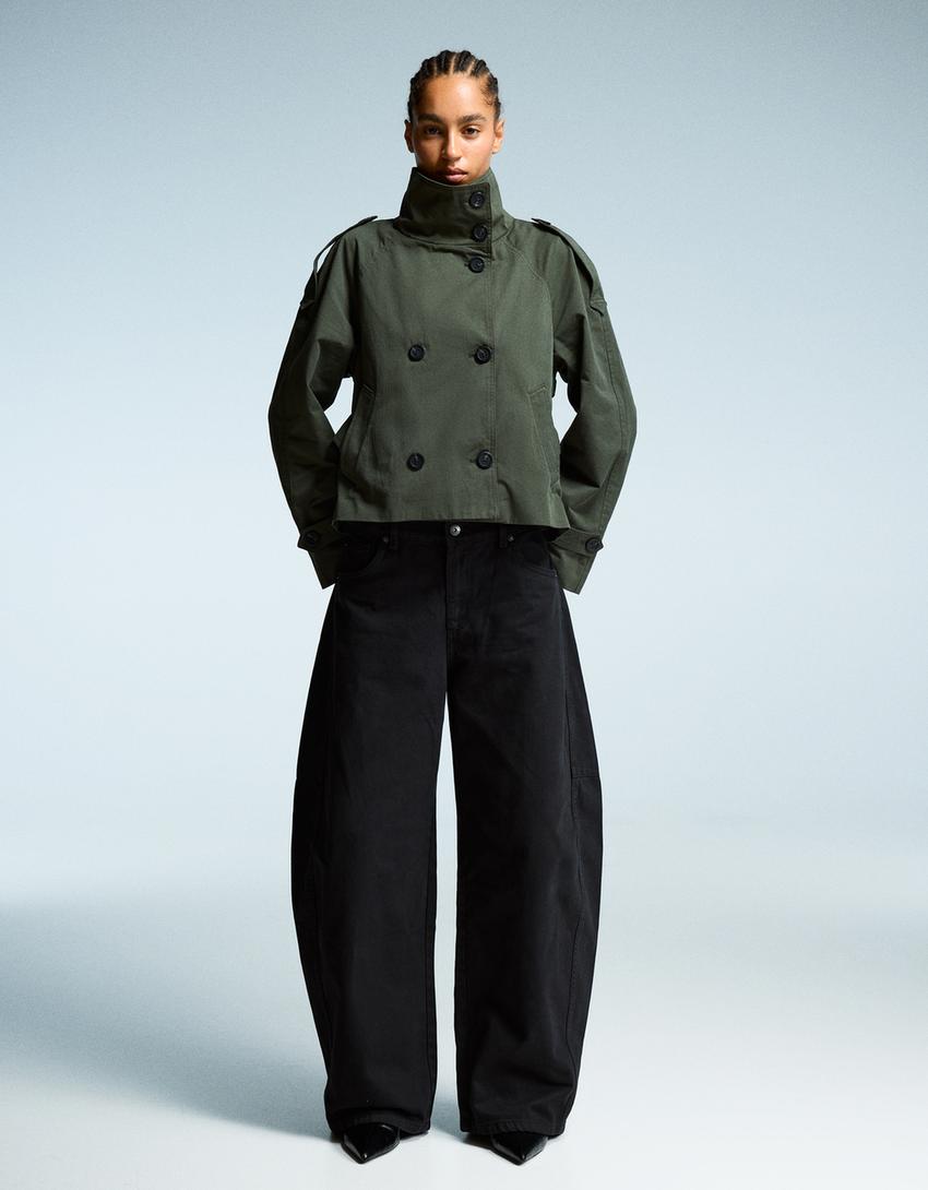Kurztrenchcoat Damen mit Taillengürtel | Eleganter Übergangsstyle für City & Office