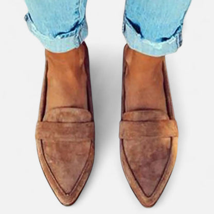 Damen Retro Loafers | Elegante Spitzschuh-Slipper für Alltag & Büro