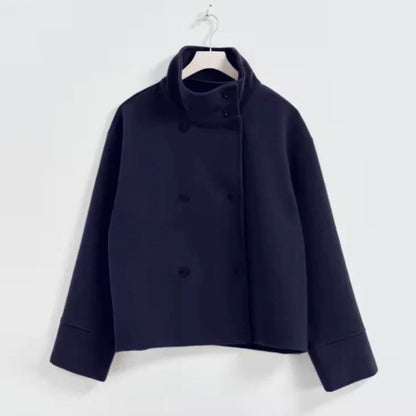 Damen Übergangsjacke mit hohem Kragen – Klassische Kurzjacke für Alltag und wechselnde