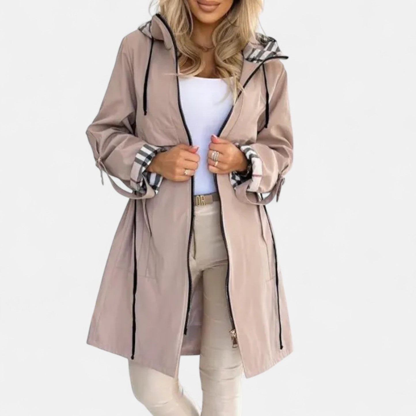 Damen Übergangsjacke mit Kapuze | Leicht, feminin & urban stylisch