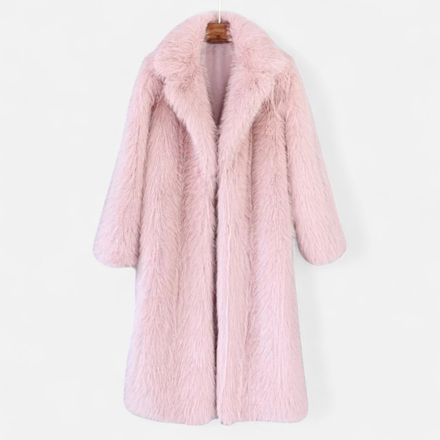 Damen Langer Faux-Fur Mantel | Eleganter Winter-Überwurf mit Kuschelfaktor