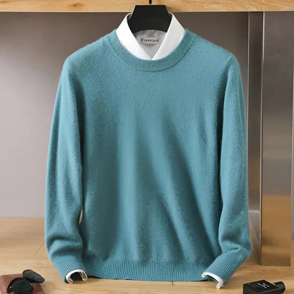 Kaschmir Strickpullover Herren | Rundhalsausschnitt für zeitlose Eleganz